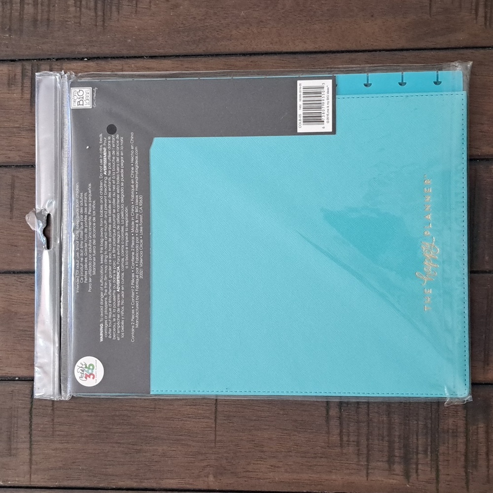 Big Happy Planner Teal Snap In Hard Cover NWT - Picture 2 of 2